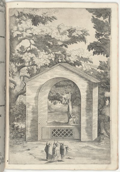 Vårens kapell i bøketreet [plate Q] av Jacopo Ligozzi