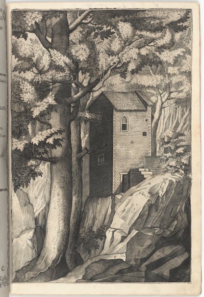Utvendig utsikt over kardinalkapellet [plate G] av Jacopo Ligozzi