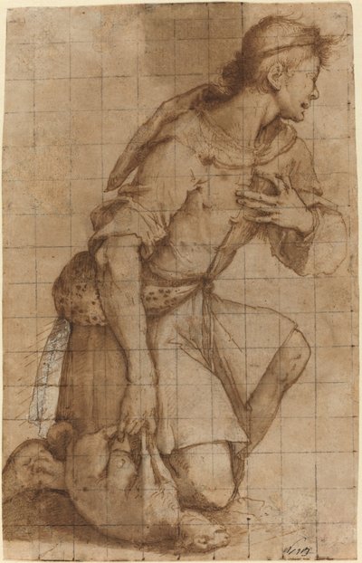 Knelende gjeter av Jacopo Ligozzi