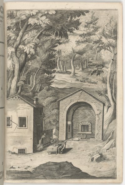 Saint Francis Spring [plate B] av Jacopo Ligozzi