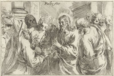 Kristus og kvinnen tatt i utroskap av Jacopo Palma (il Giovane)