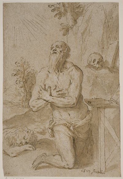 St Hieronymus i villmarken av Jacopo Palma