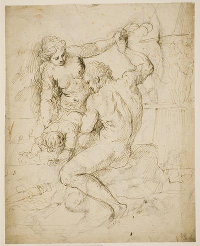 Kastigeringen av Amor av Jacopo Palma
