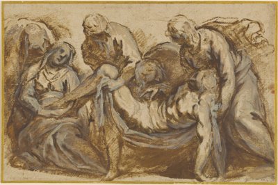 Kristus båret til graven av Jacopo Palma il Giovane