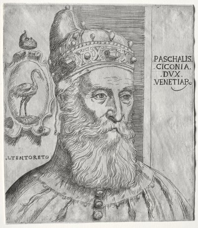 Portrett av Pasquale Cicogna, doge av Venezia av Jacopo Palma il Giovane