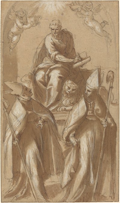 Markus med to biskoper og Putti av Jacopo Palma il Giovane