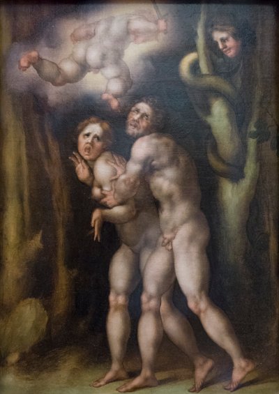 Utvisning av Adam og Eva fra det jordiske paradis av Jacopo Pontormo