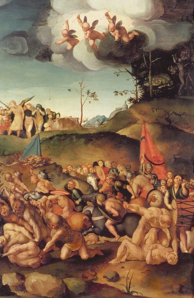 The Martyrdom of the Ten Thousand, 1529-30 (panel) av Jacopo Pontormo