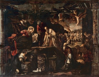 Tilbedelse av magiene av Jacopo Robusti Tintoretto