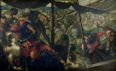 Kamp mellom tyrkere og kristne, ca. 158889 av Jacopo Robusti Tintoretto