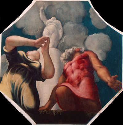 Deucalion og Pyrrha av Jacopo Robusti Tintoretto