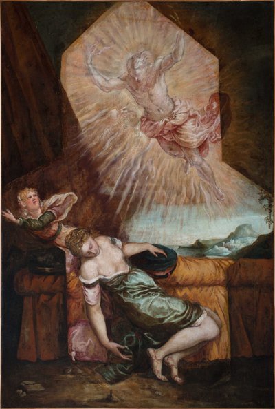 Jupiter og Semele. av Jacopo Robusti Tintoretto
