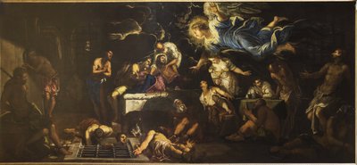 Saint Rochh i fengsel besøkt av en engel, 1567. av Jacopo Robusti Tintoretto