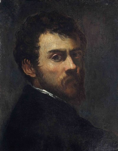 Selvportrett som ung mann av Jacopo Robusti Tintoretto