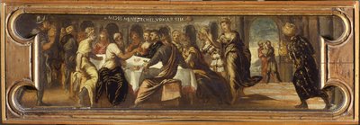 Belsasars høytid. av Jacopo Robusti Tintoretto