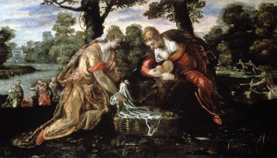 Funnet av Moses, 1500-tallet av Jacopo Robusti Tintoretto