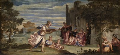 The Ordeal of Tuccia, ca. 1555 (olje på lerret) av Jacopo Robusti Tintoretto