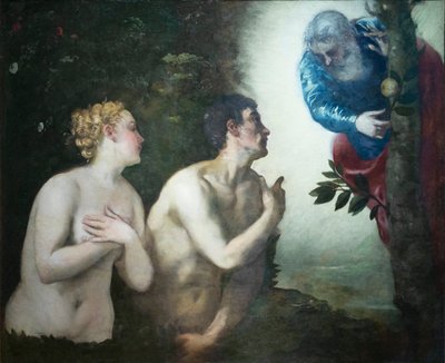 Utvisningen av Adam og Eva fra Edens hage av Jacopo Robusti Tintoretto