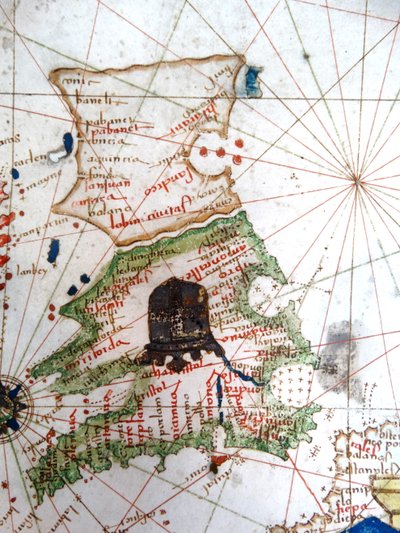 England, Wales og Skottland, fra et renessansekart over Europa, Jacopo Russo (etter), 1528 av Jacopo Russo