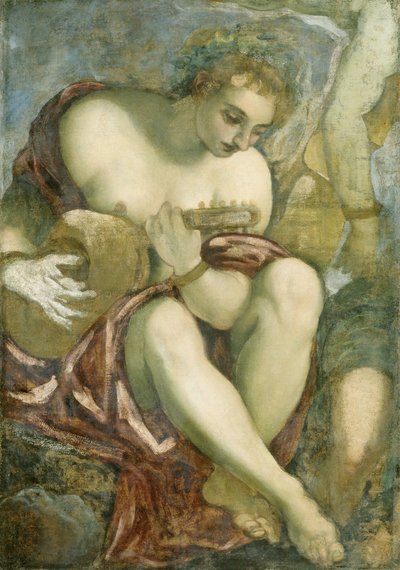 Muse med lut av Jacopo Tintoretto