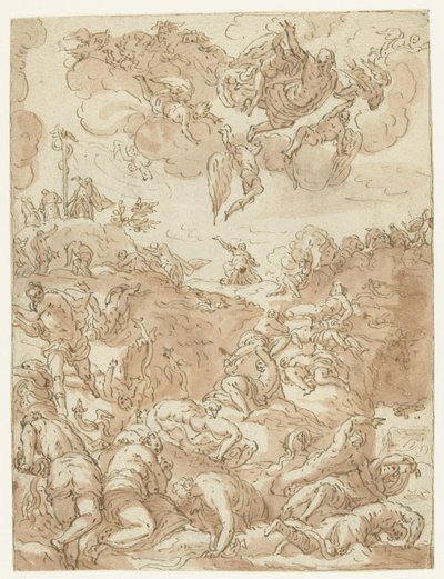 Reiser kobberslangen av Jacopo Tintoretto