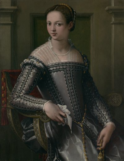 Portrett av en kvinne, midten av 1500-tallet. av Jacopo Zucchi