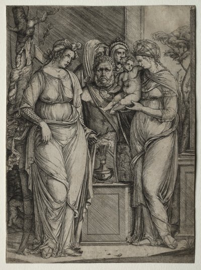 Offer av Priapus av Jacopo de