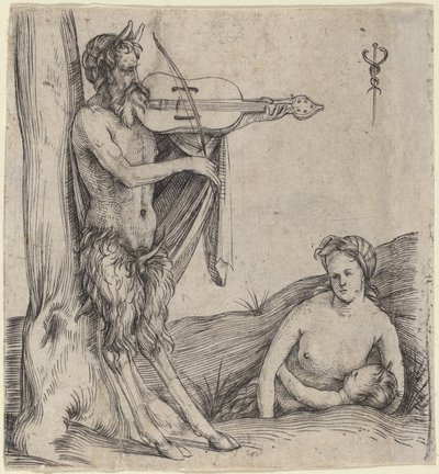 Satyrs familie, ca. 15031504. av Jacopo de Barbari