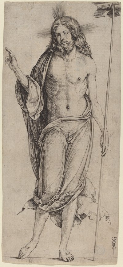 Den oppstandne Kristus, ca. 15031504. av Jacopo de Barbari