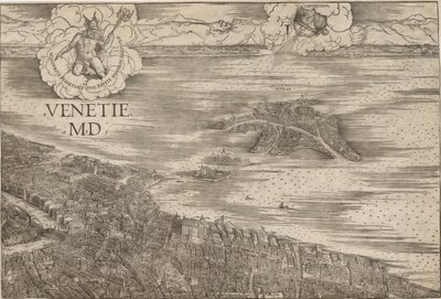 Utsikt over Venezia av Jacopo de