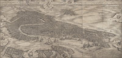 Utsikt over Venezia av Jacopo de Barbari