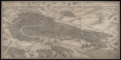 Utsikt over Venezia, 1500 av Jacopo de Barbari