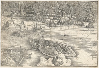 Utsikt over Venezia [nedre midtblokk] av Jacopo de