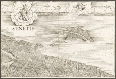 Utsikt over Venezia [øvre midtblokk] av Jacopo de