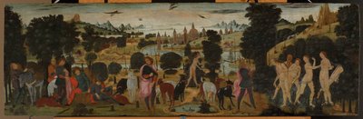 Diana og Actaeon av Jacopo del Sellaio