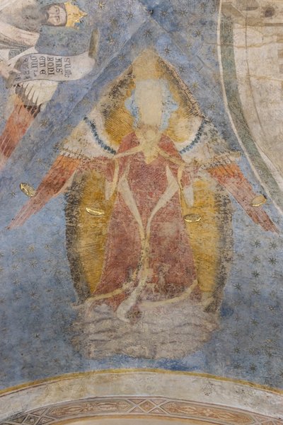 Allegory of Justice, detalj av hvelvet (fresco) av Jacopo di Cione