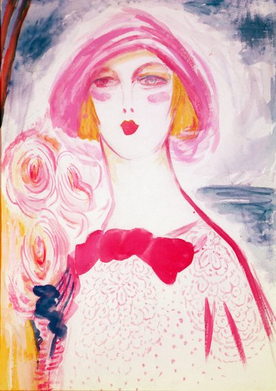Portrett av en kvinne (gouache) av Jacqueline Marval