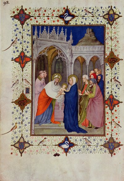MS 11060-11061 Timer av Notre Dame: Ingen, presentasjonen i tempelet, fra 