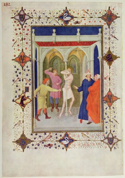 MS 11060-11061 Hours of the Cross: Tierce, The Flagellation of Christ, fra 