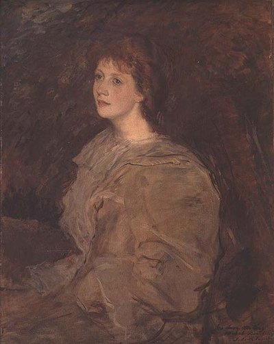Portrett av Mabel Beardsley av Jacques Emile Blanche