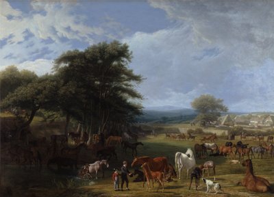 Lord Rivers Stud Farm, Stratfield Saye av Jacques-Laurent Agasse