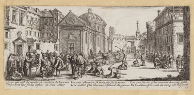 Krigens elendigheter og ulykker (gravering) av Jacques (after) Callot