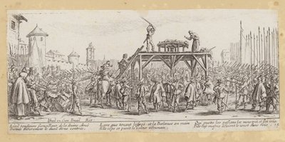 Krigens elendigheter og ulykker (gravering) av Jacques (after) Callot