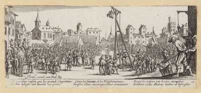 Krigens elendigheter og ulykker (gravering) av Jacques (after) Callot