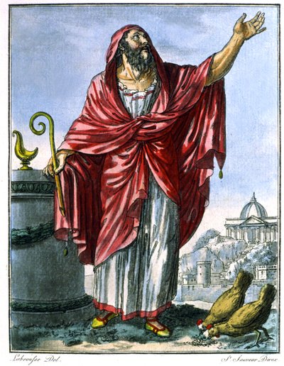 Romersk augur av Jacques (after) Grasset de Saint Sauveur