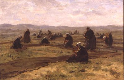 Reparasjonsnett (olje på panel) av Jacques Abraham Zon