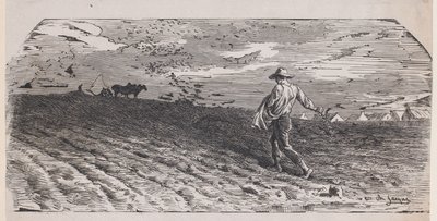 Såmannen, ca. 1852. av Jacques Adrien Lavieille