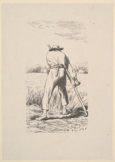 The Wheat Reaper, 1853. av Jacques Adrien Lavieille