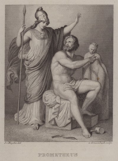 Prometheus (gravering) av Jacques Alfred van Muyden