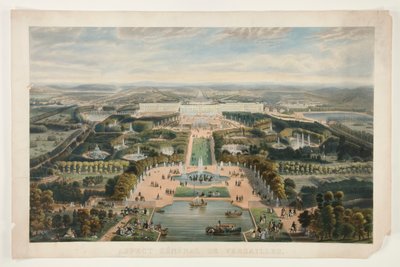 Generelt aspekt ved Versailles av Jacques Alphonse Testard